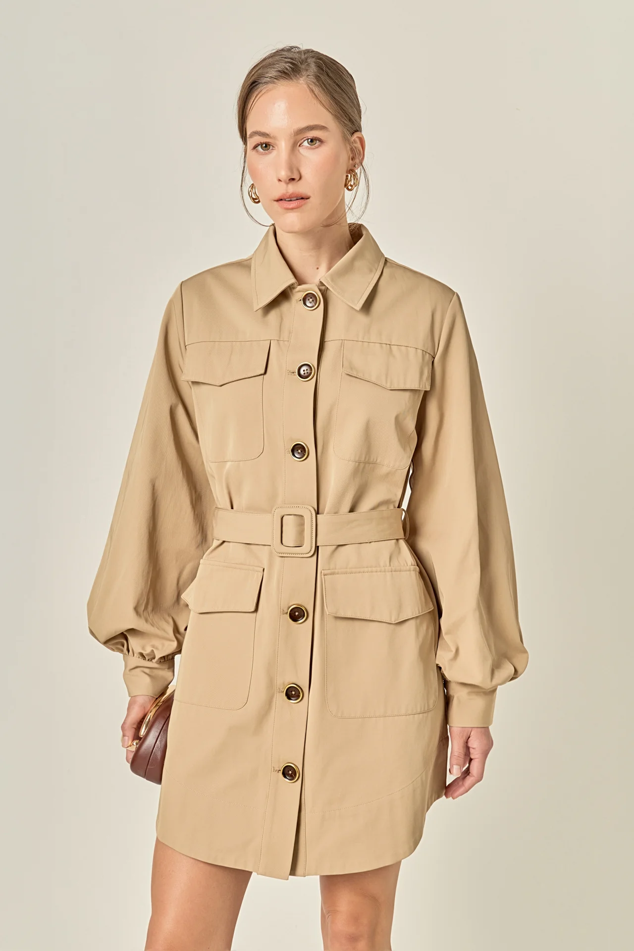 Blair Trench Mini Dress - Image 5