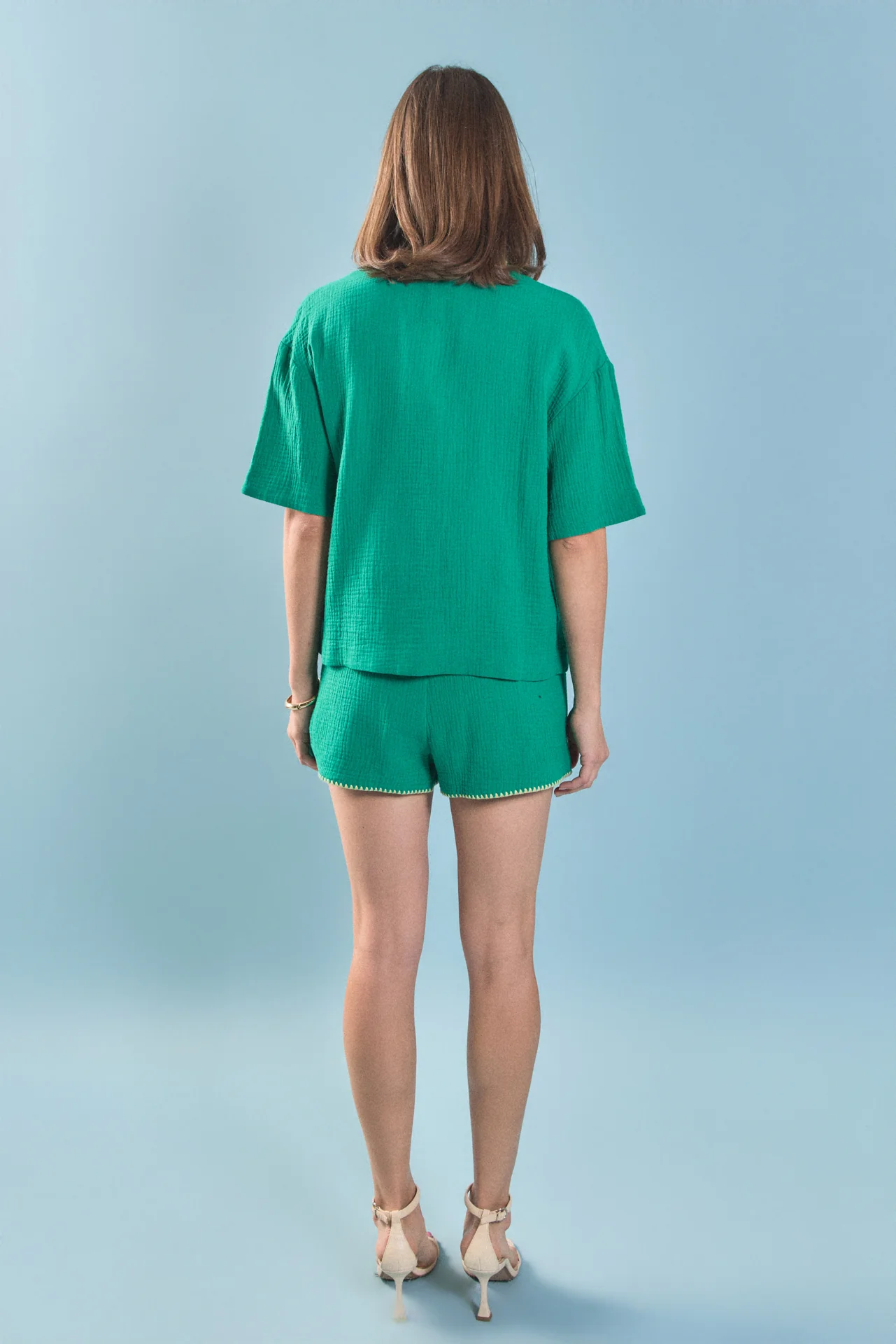 Colette Tropical Embroidered Shorts - Image 4