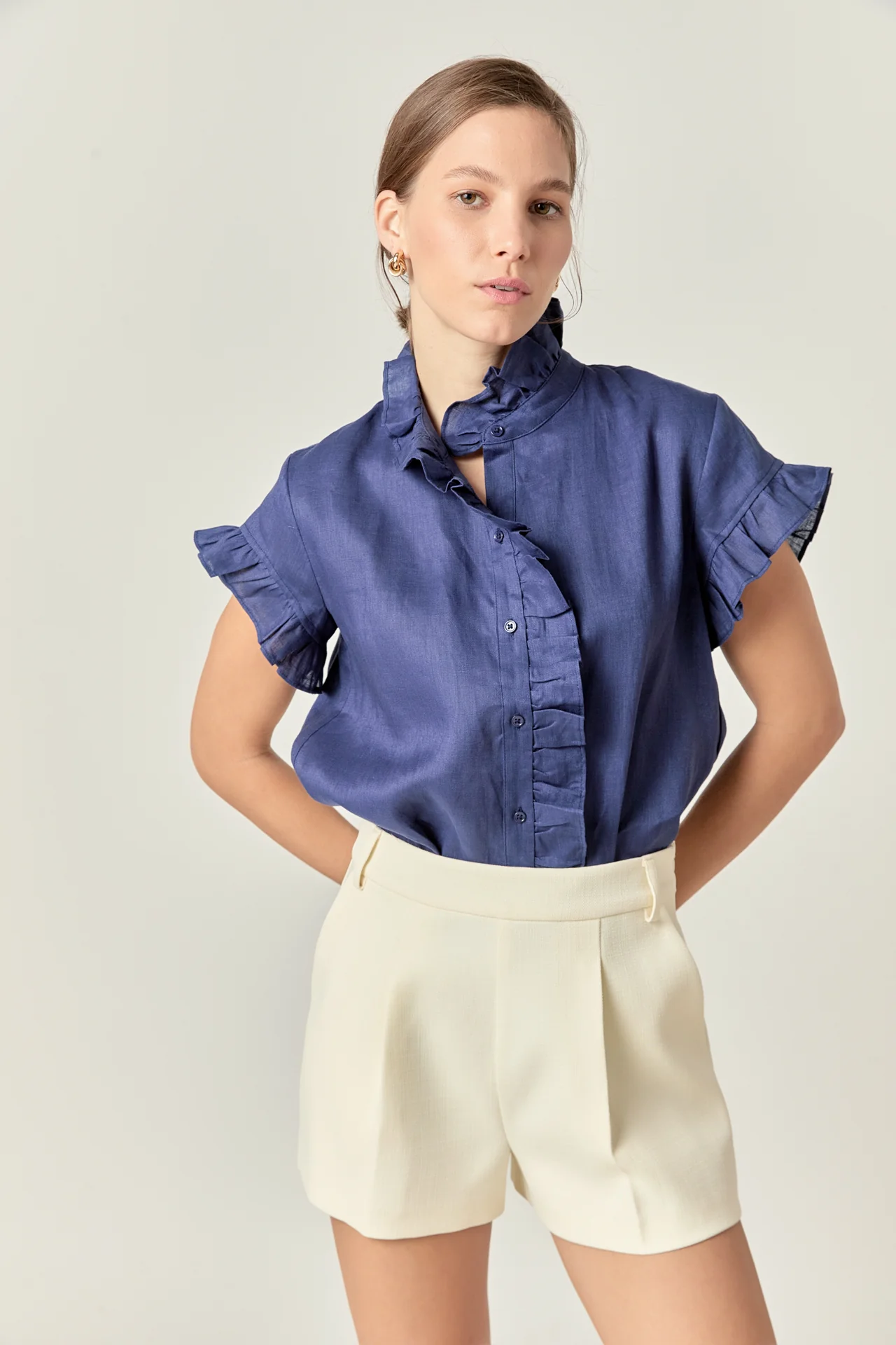 Emmeline Tuck Detailed Shorts - Image 6
