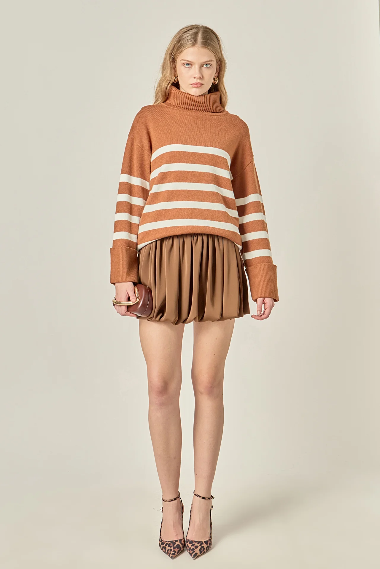 Turtle Neck Stripe Sweater - Image 6