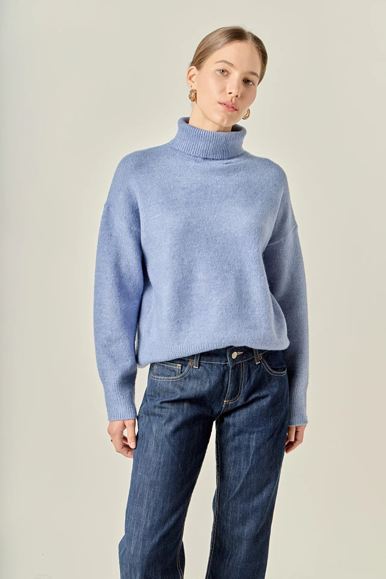 Turtleneck Long Sleeve Sweater - Image 10