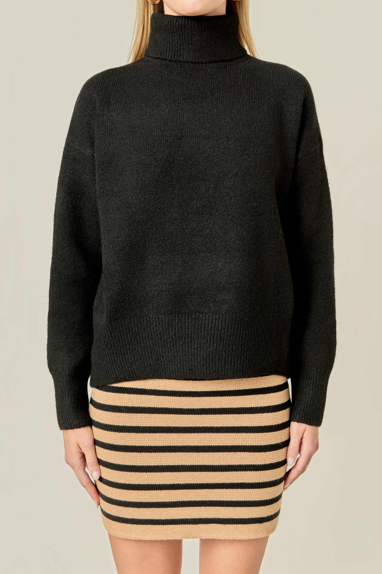 Turtleneck Long Sleeve Sweater - Image 2