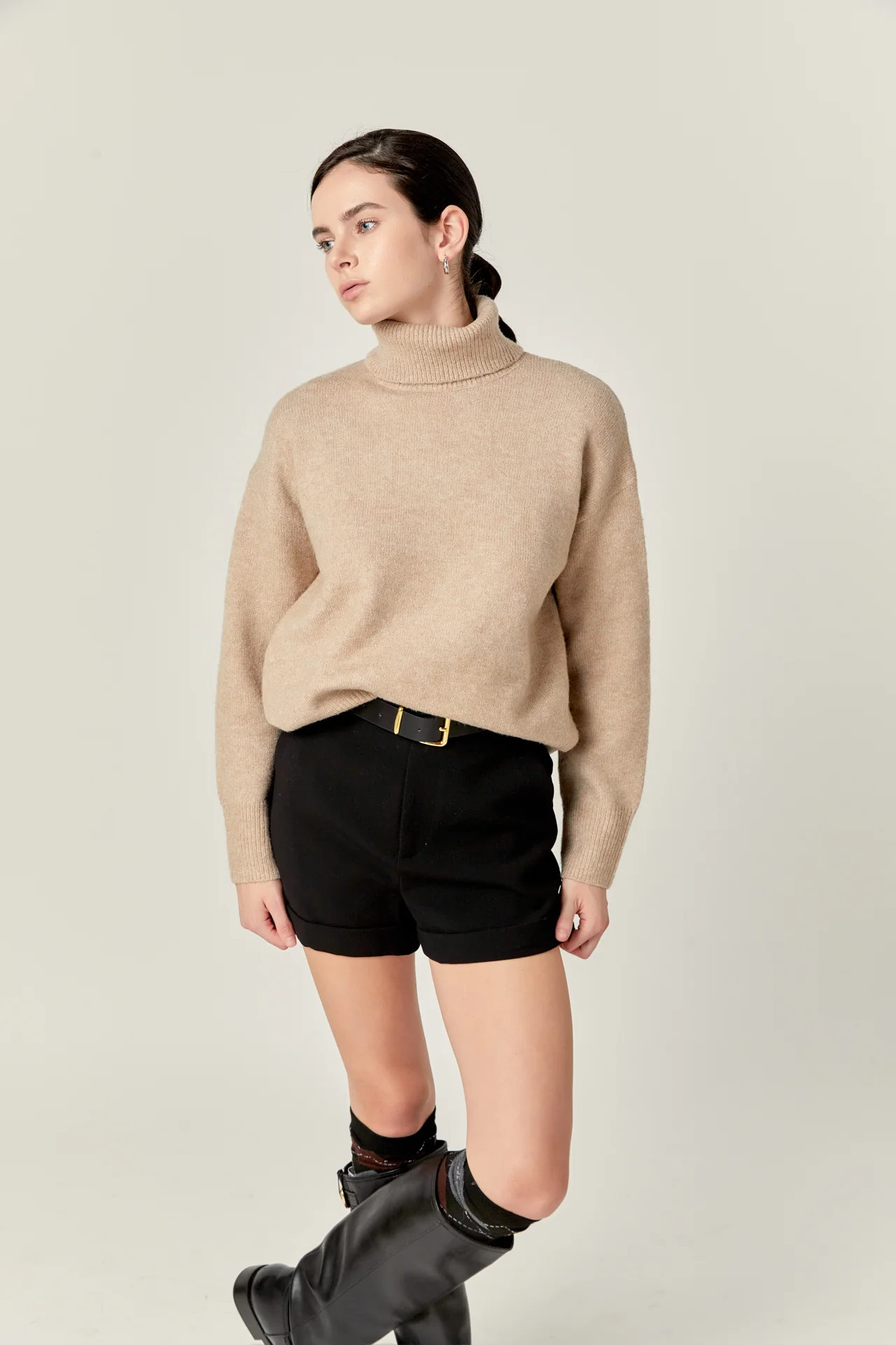 Turtleneck Long Sleeve Sweater - Image 20