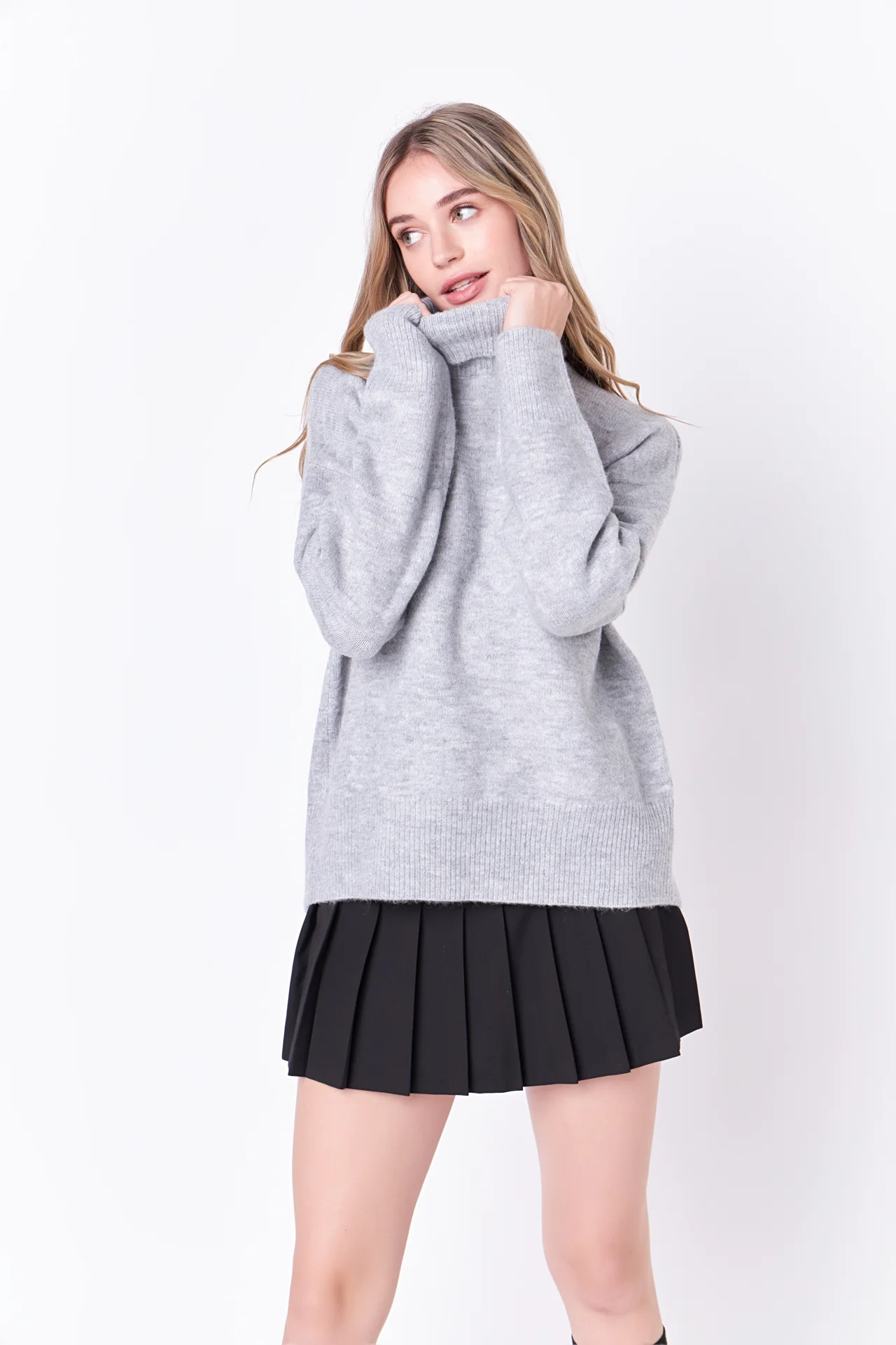 Turtleneck Long Sleeve Sweater - Image 25
