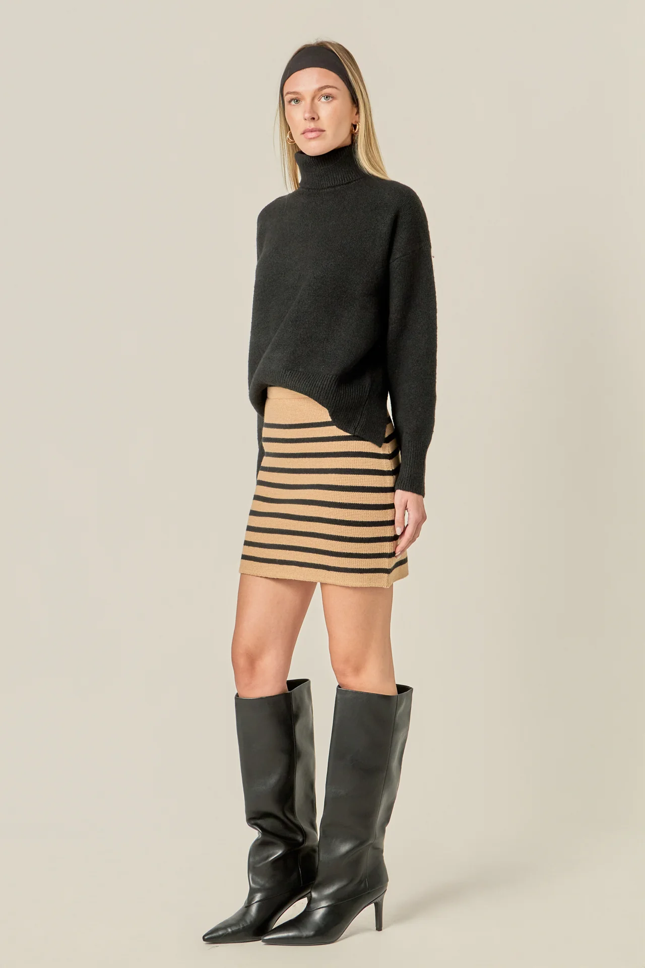 Turtleneck Long Sleeve Sweater - Image 3