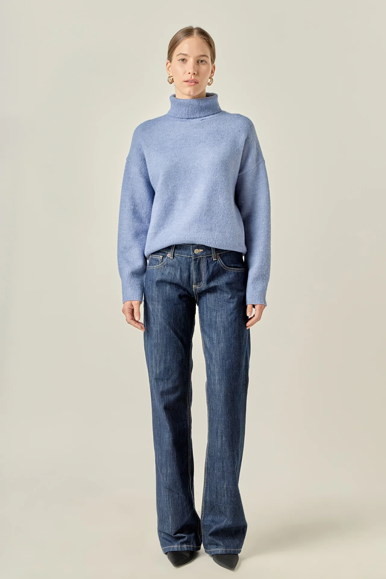 Turtleneck Long Sleeve Sweater - Image 6