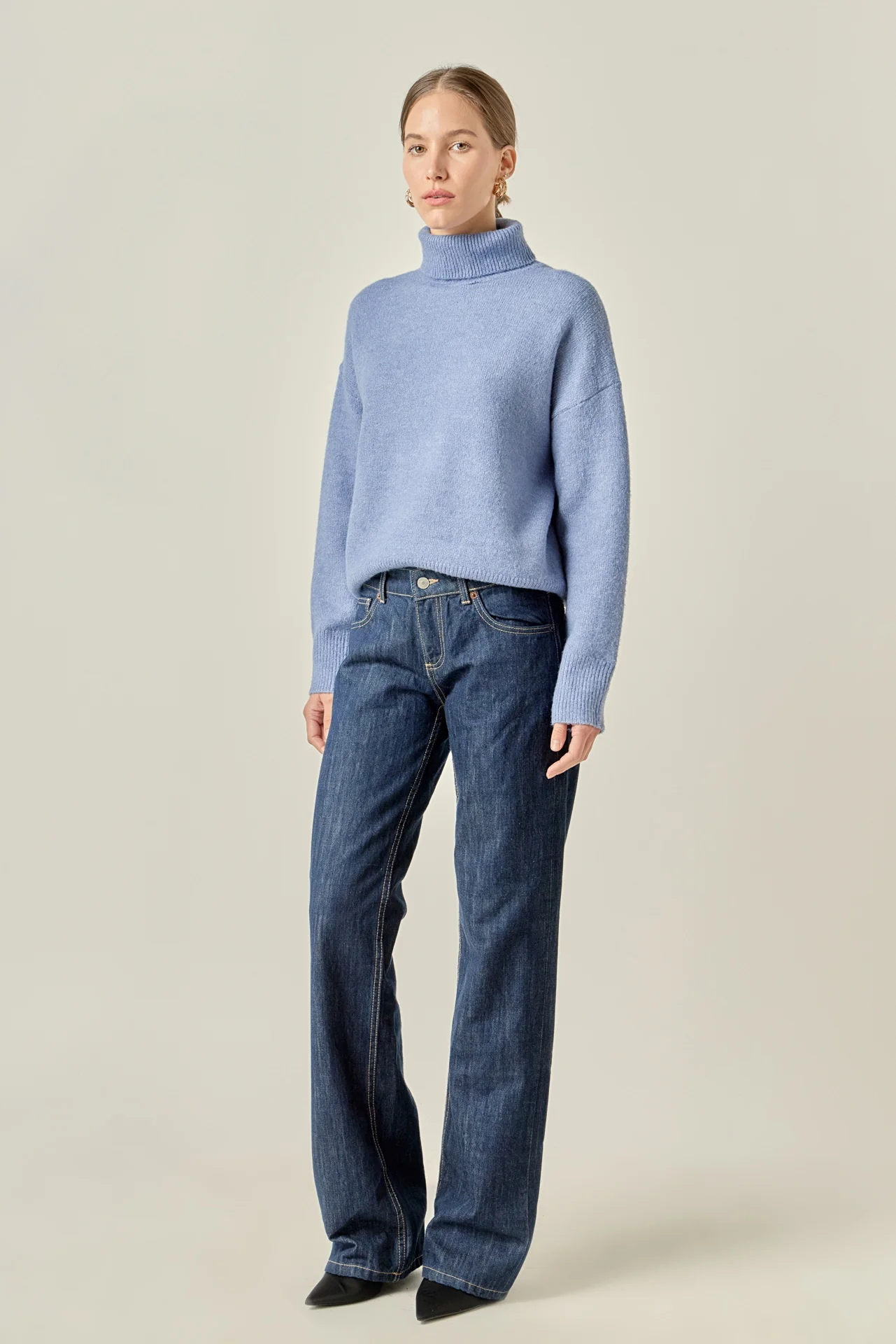 Turtleneck Long Sleeve Sweater - Image 8