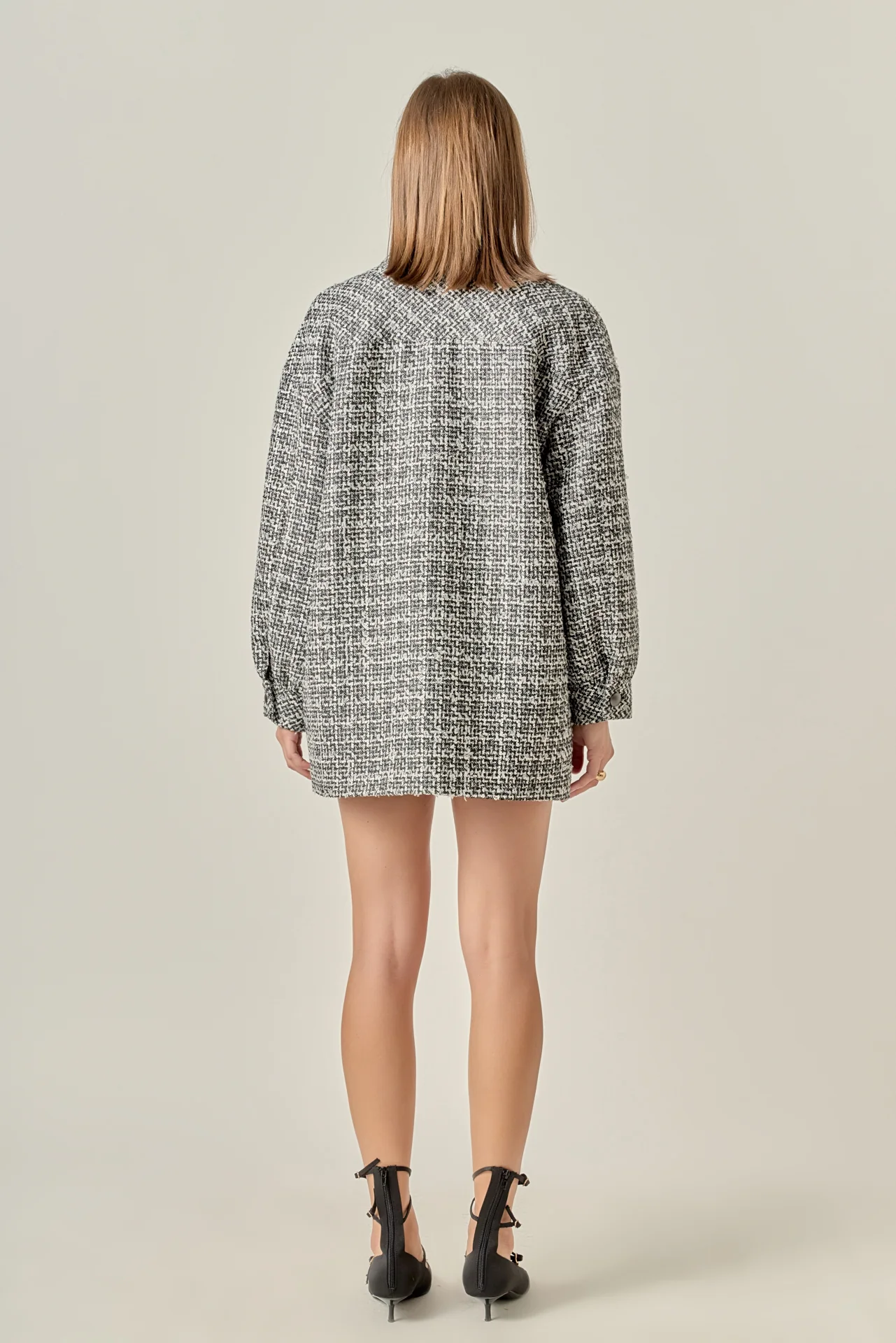 Tweed Shirt Jacket - Image 4