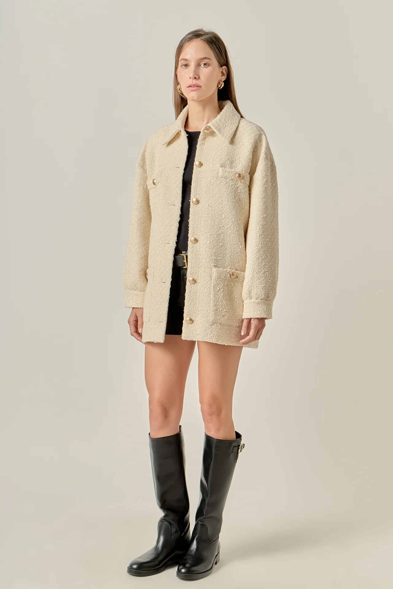 Tweed Shirt Jacket - Image 8