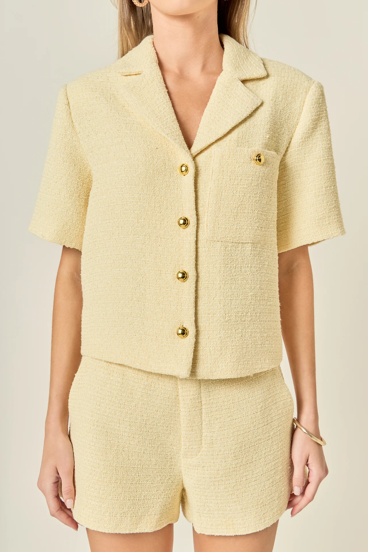 Tweed Short Sleeve Shirt - Image 2