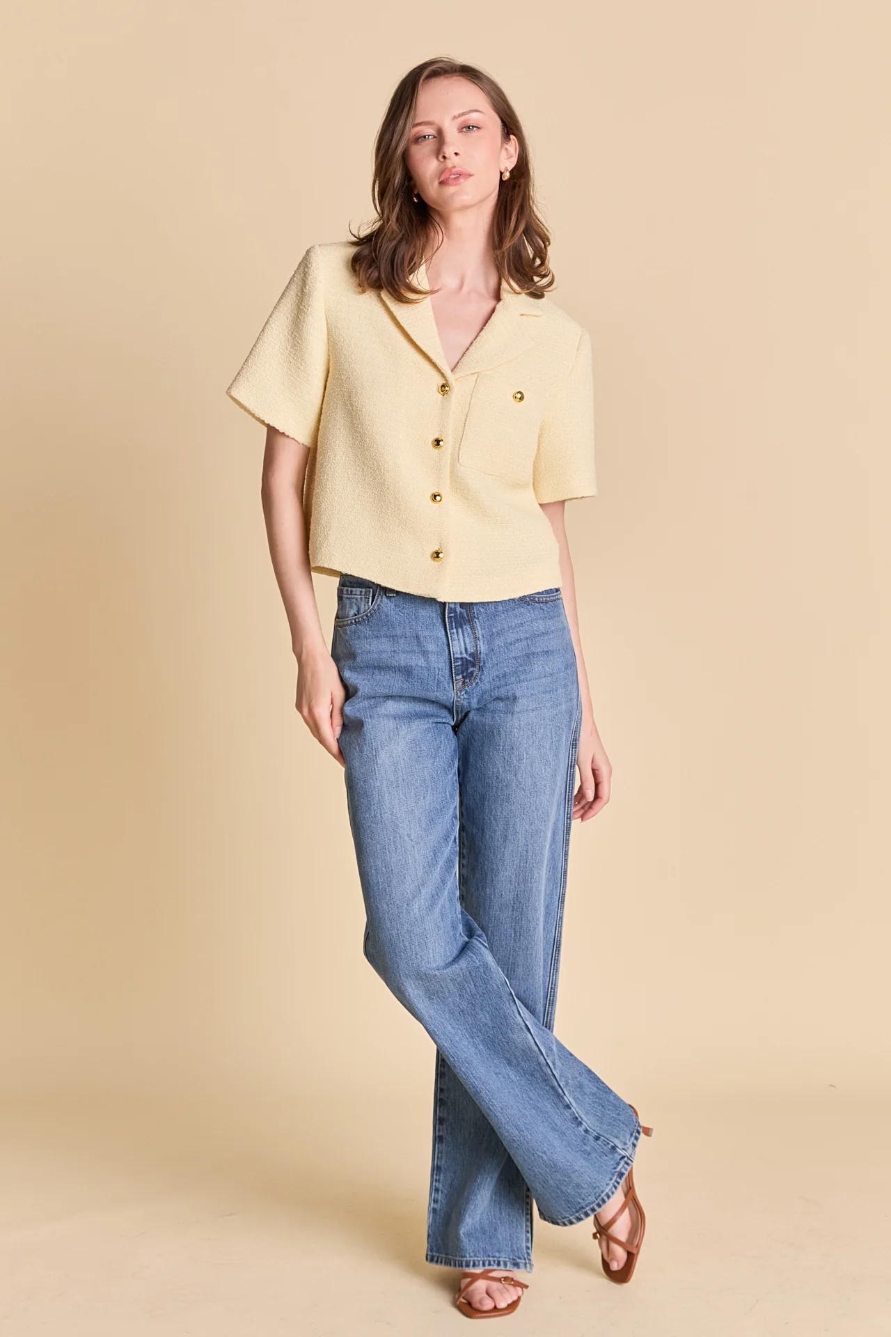 Tweed Short Sleeve Shirt - Image 8