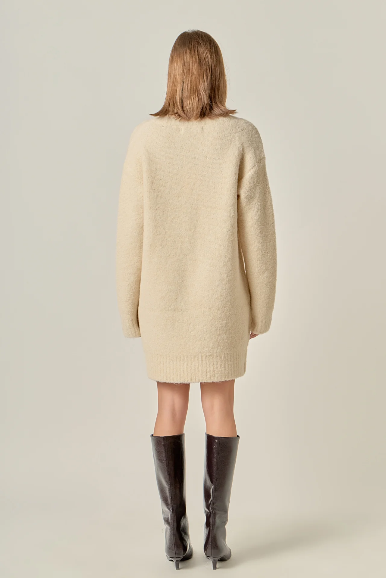V Neck Knit Dress - Image 4