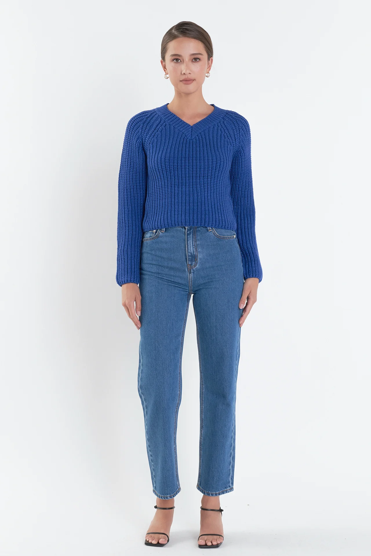 V-neck Knit Sweater - Image 6