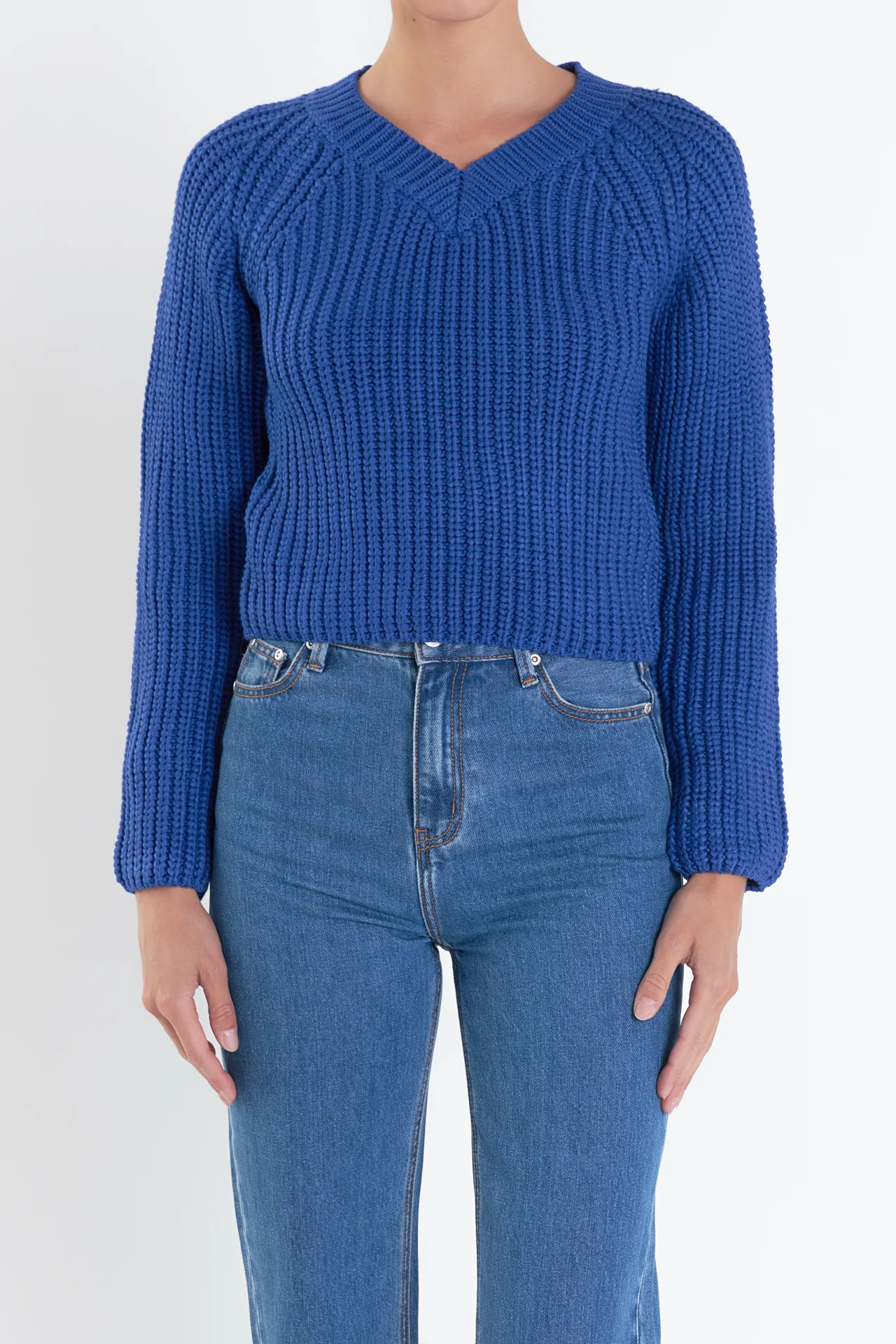 V-neck Knit Sweater - Image 7