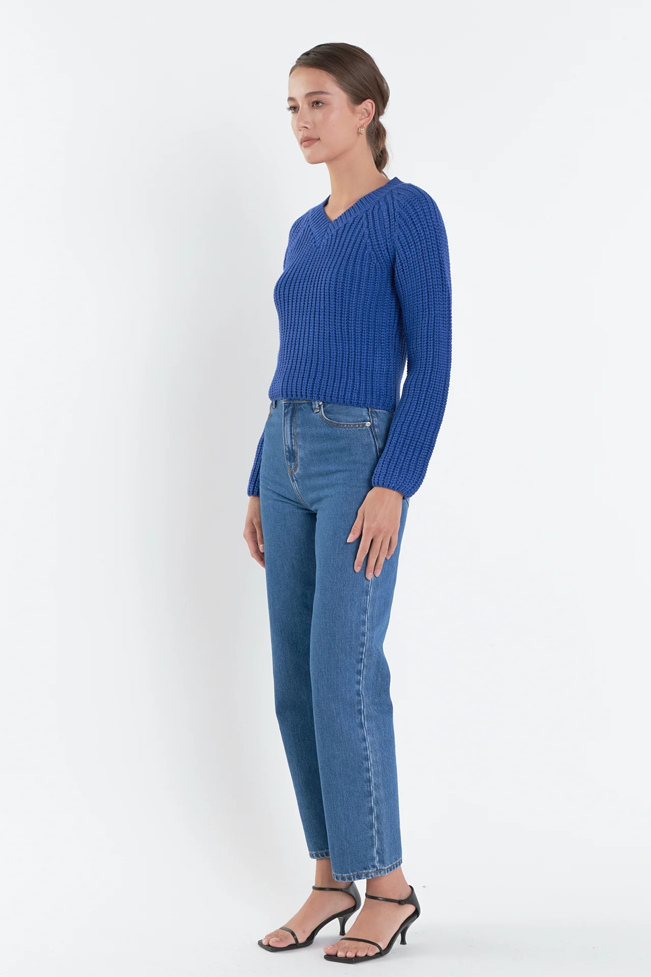 V-neck Knit Sweater - Image 8
