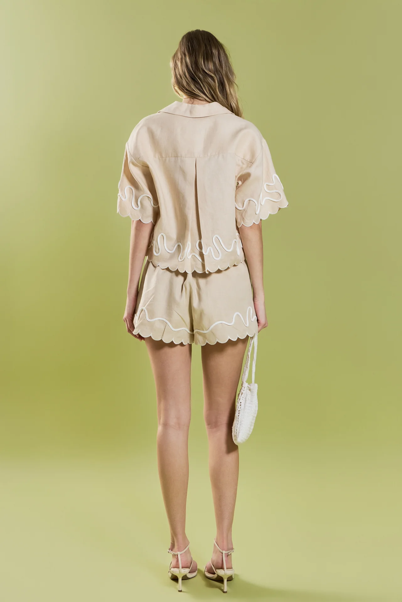 Wavy Embroidered Shorts - Image 4