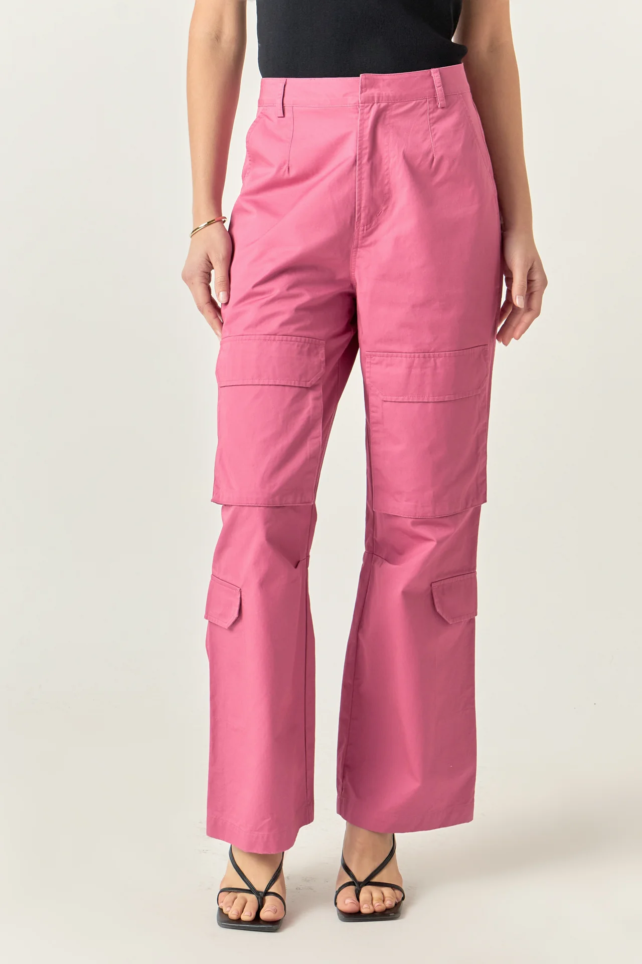 Wide Leg Cargo Pants - Image 10