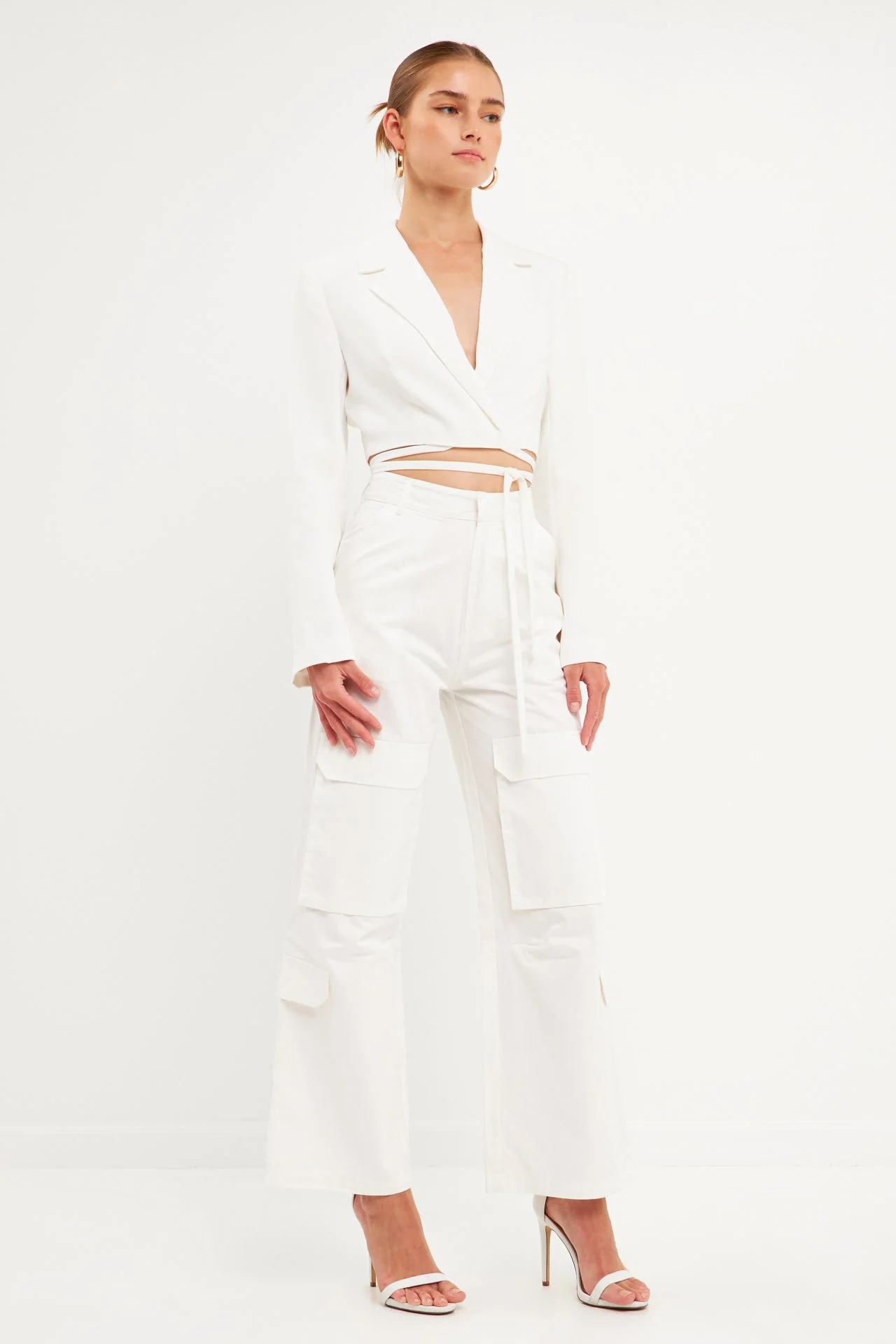 Wide Leg Cargo Pants - Image 13