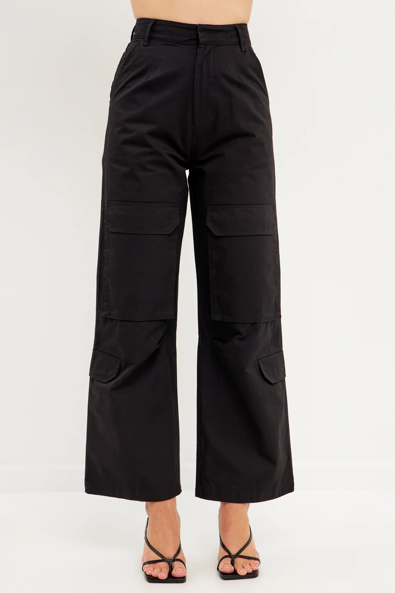 Wide Leg Cargo Pants - Image 17