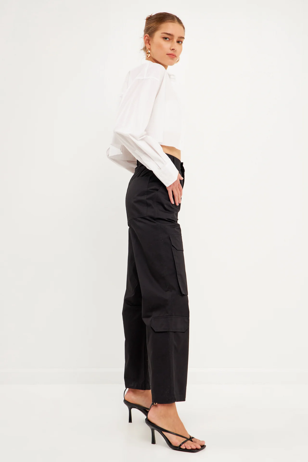 Wide Leg Cargo Pants - Image 18