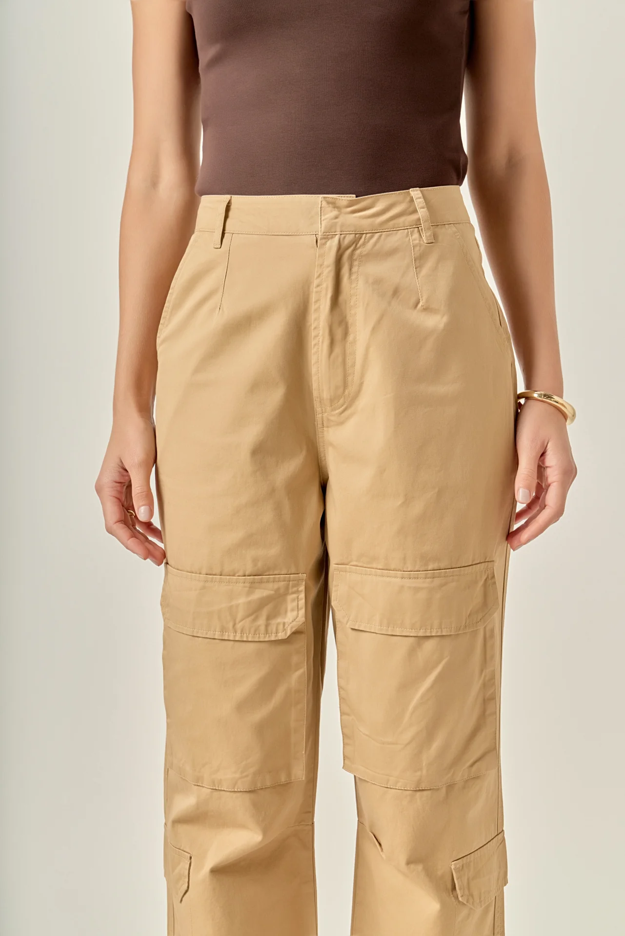 Wide Leg Cargo Pants - Image 2