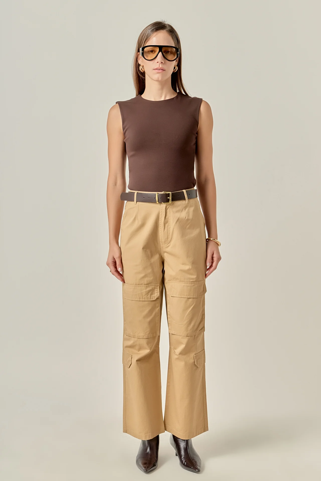 Wide Leg Cargo Pants - Image 3