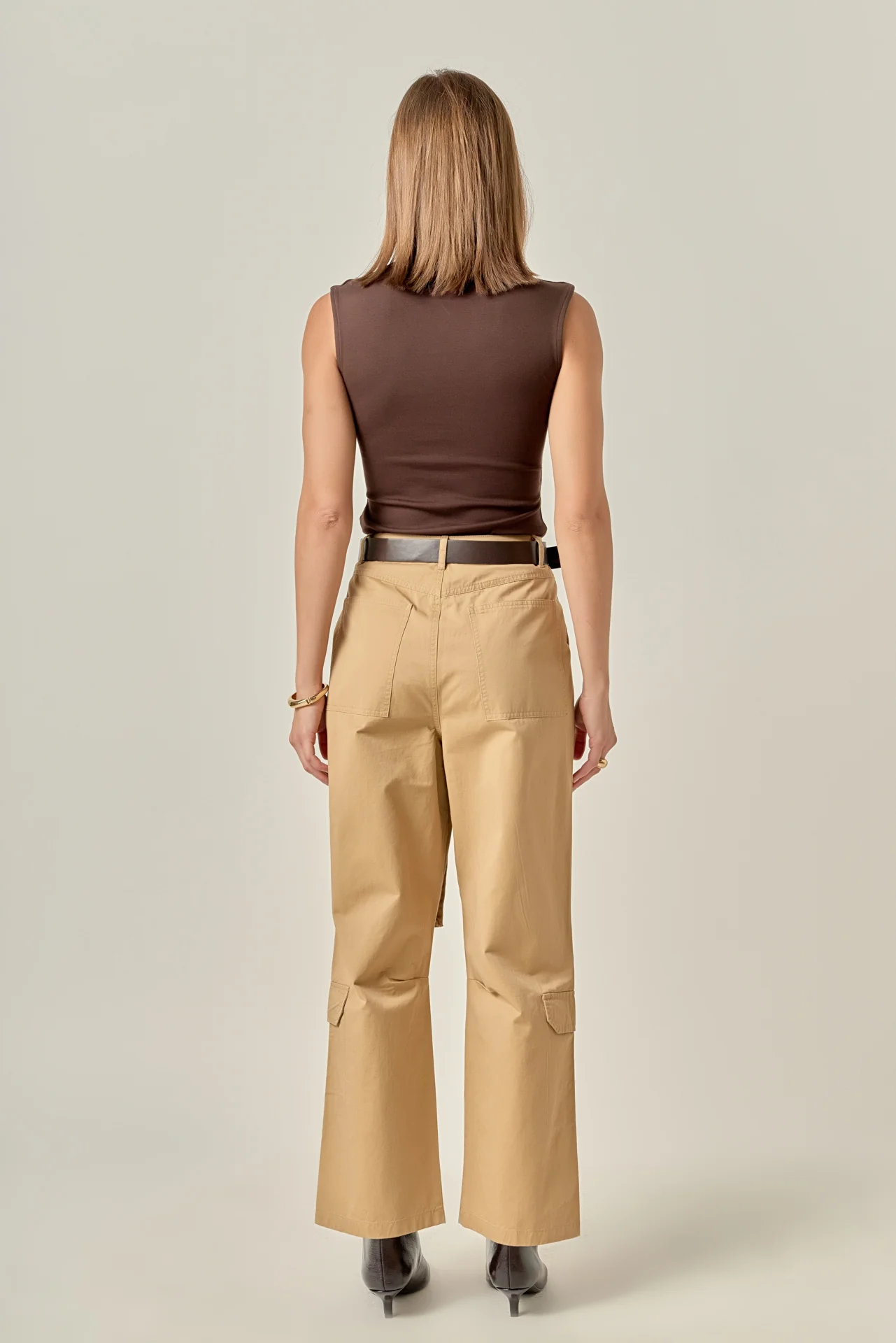Wide Leg Cargo Pants - Image 4