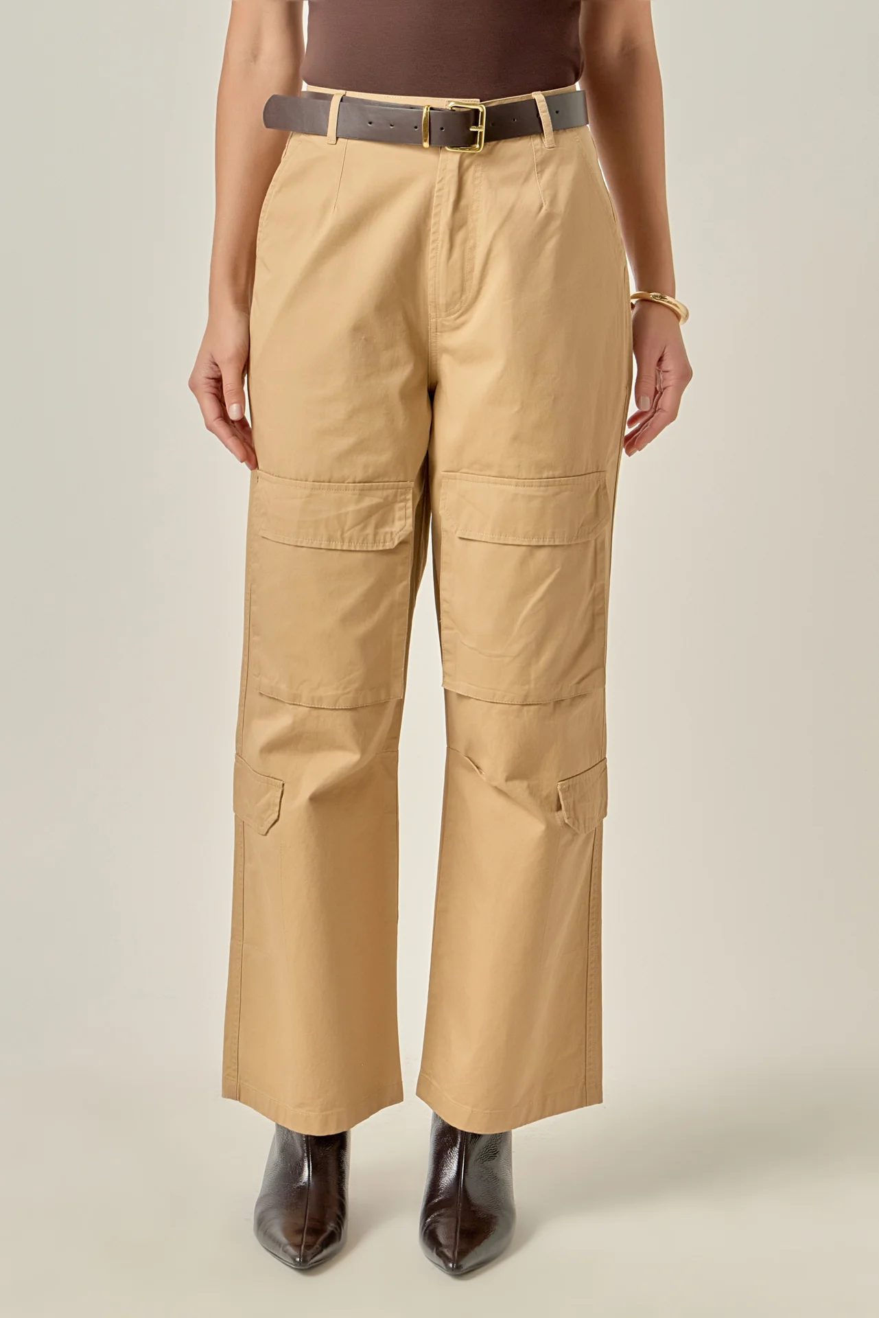 Wide Leg Cargo Pants - Image 5